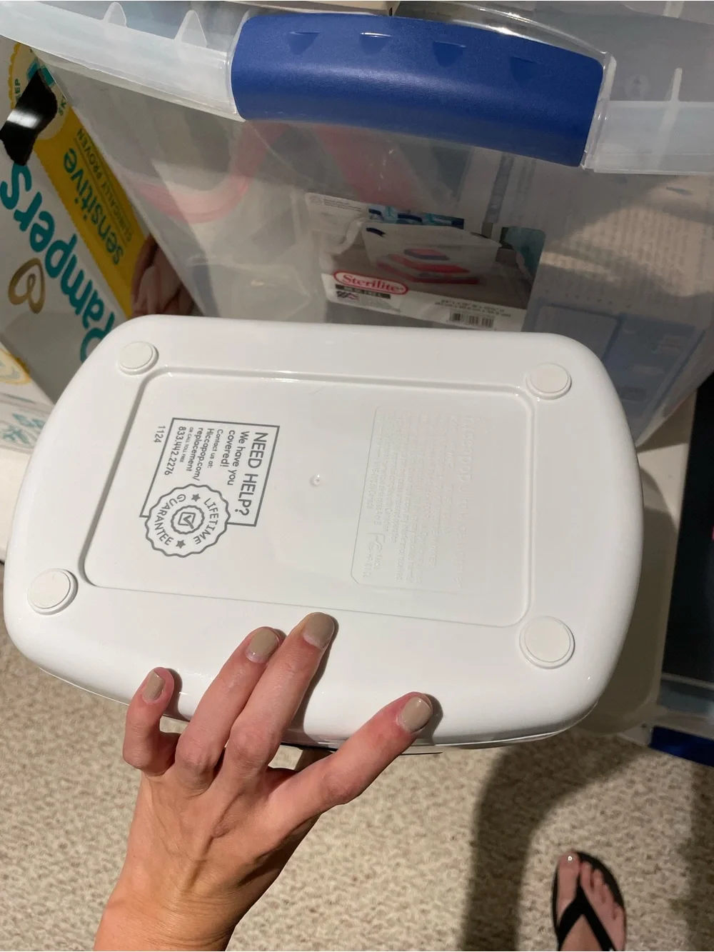 Hiccapop Baby Wipe Warmer and Wipes Dispenser, Diaper Wipe Warmer, White